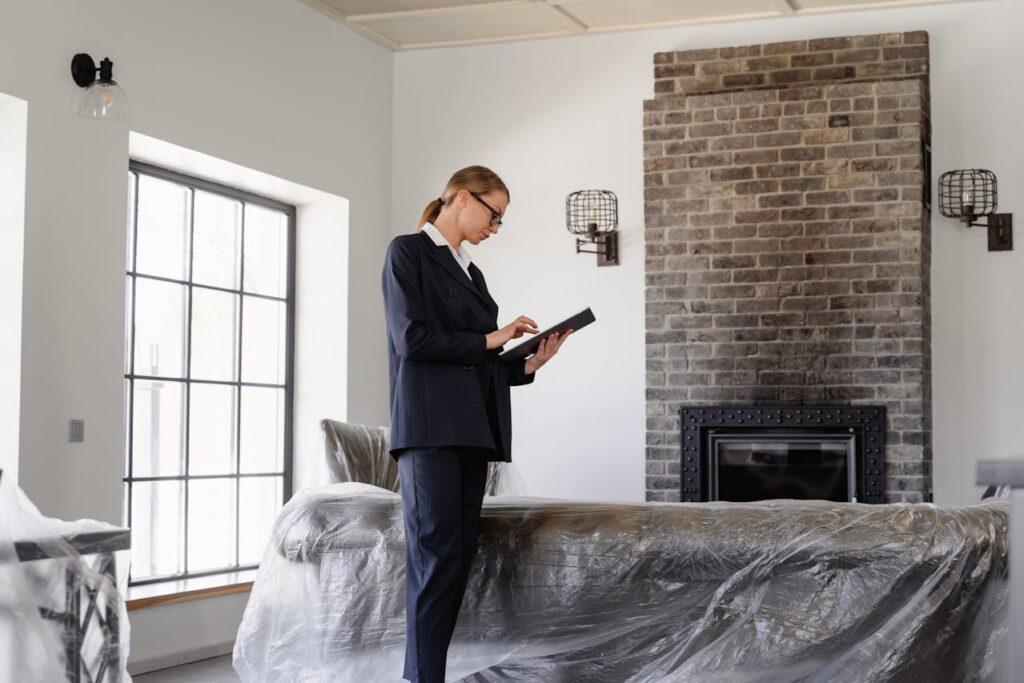 Woman checking a house for snagging - Assets For Life