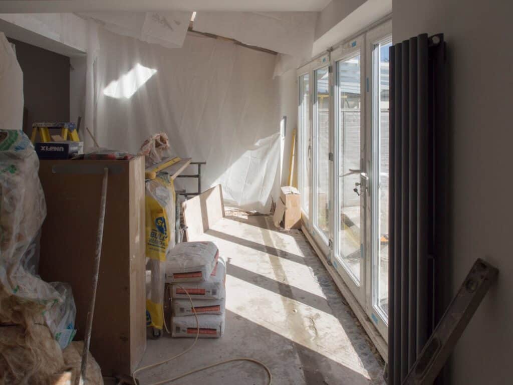 Room undergoing home renovations - Assets for Life